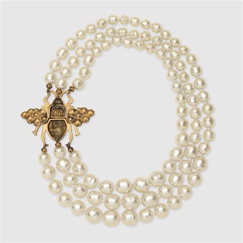 gucci pearl necklace